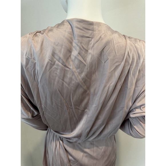 Tibi Dress - Pink Plunging Bubble Hem Mini Sleeve Womens Dress- size S Orig.$495 - Picture 7 of 16